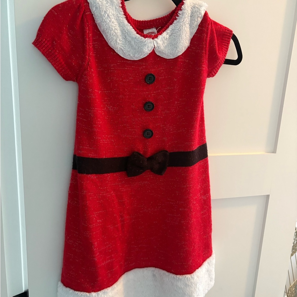 Holiday Time Red and White Kids Dress